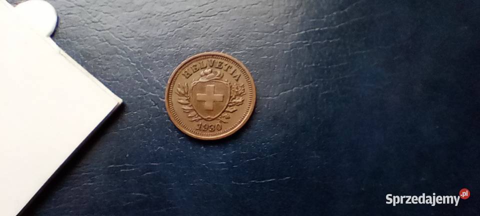Stare monety 1 rappen 1930 Szwajcaria podkarpackie Lesko sprzedam