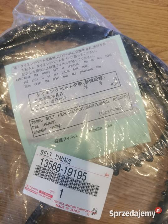 Oryginalny nowy pasek rozrządu Toyota 1356817030