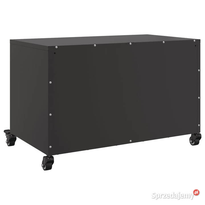 Szafka RTV czarna 68x39x435 stal WM846638 Warszawa
