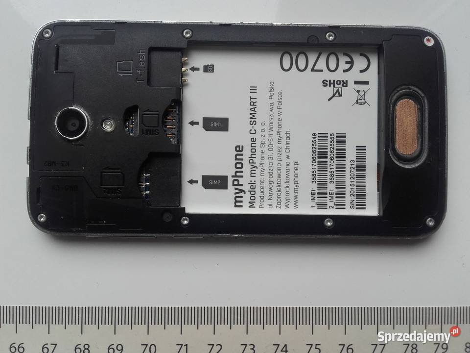 Smartfon MyPhone CSmart III czerwony w kartoniku
