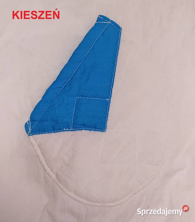 Kurtka damska z kapturem WZORY niebieski