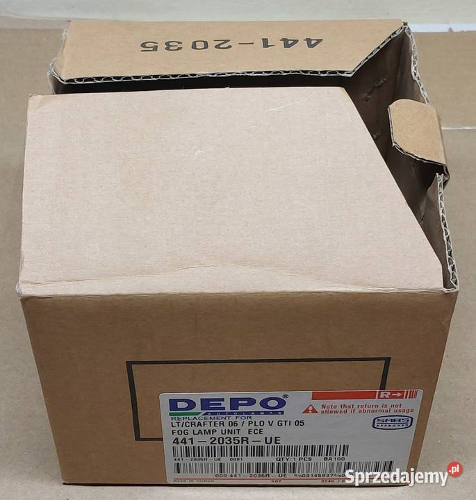 DEPO HALOGEN PRAWY SKODA FABIA I II VW CRAFTER halogeny Mielęcin