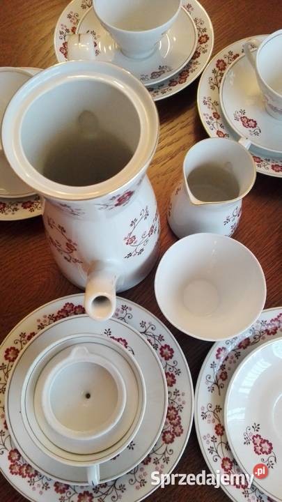 Serwis kawowy deserowy 6osób porcelana LETTIN Białystok
