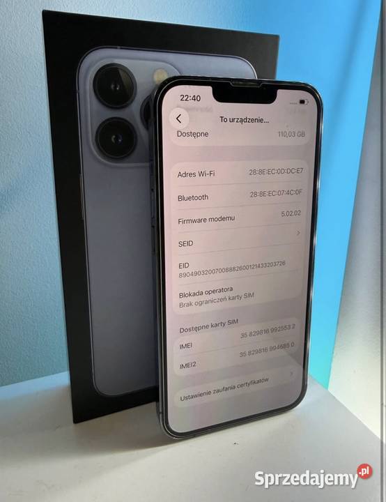 Apple iPhone 13 Pro 128GB 100 Kondycja Apple / iPhone Kalisz