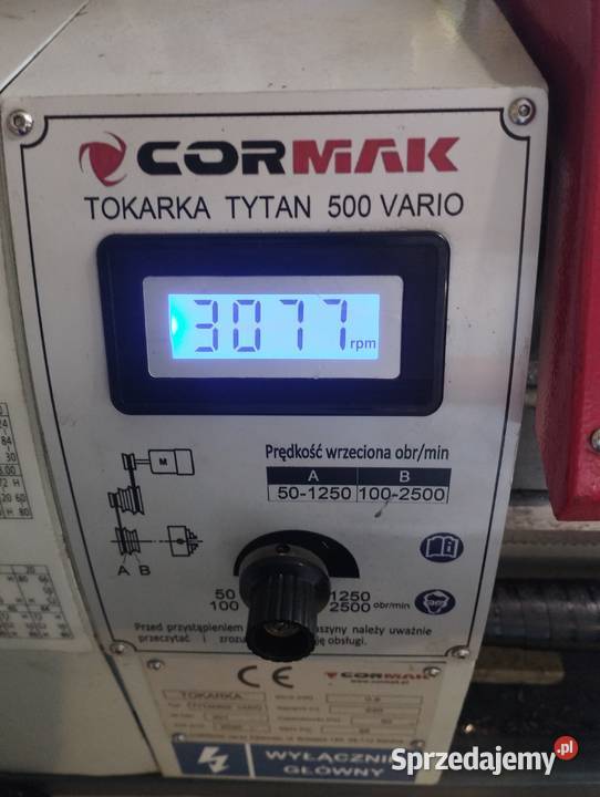 Mini tokarka Cormak Tytan 500 Vario nowa Pionki