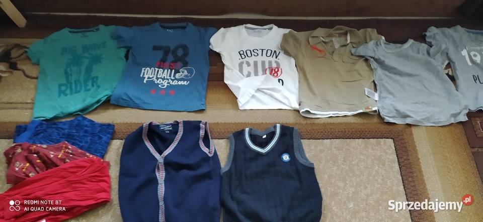 ubrania chłopięce rozmiar 110 116 paka ubrań 69 Poznań sprzedam