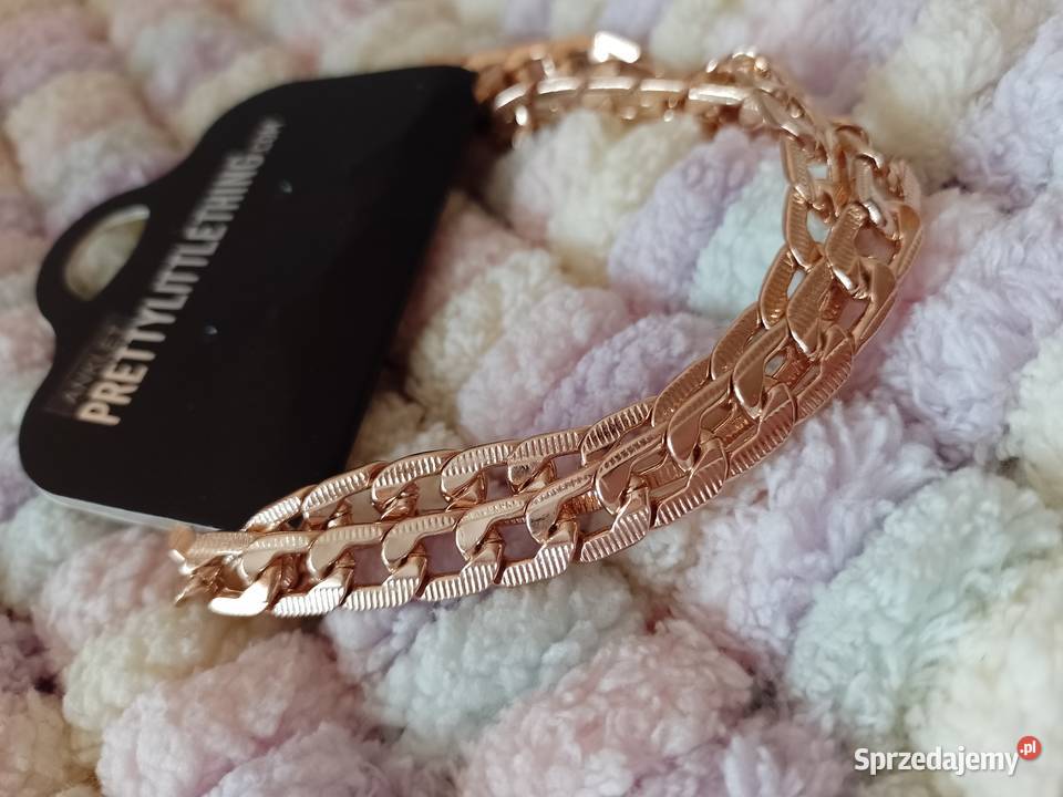 Wytworna podwójna bransoletka na nogę z Londynu Kraków