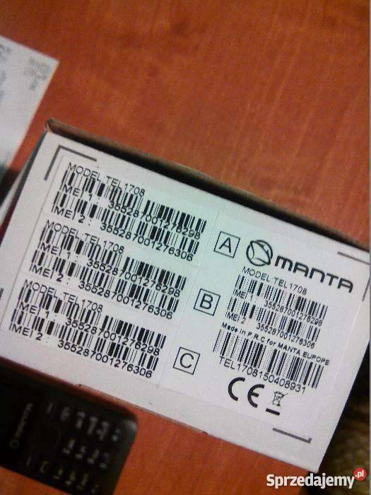 Telefon Manta na dwie karty i kartę micro sd