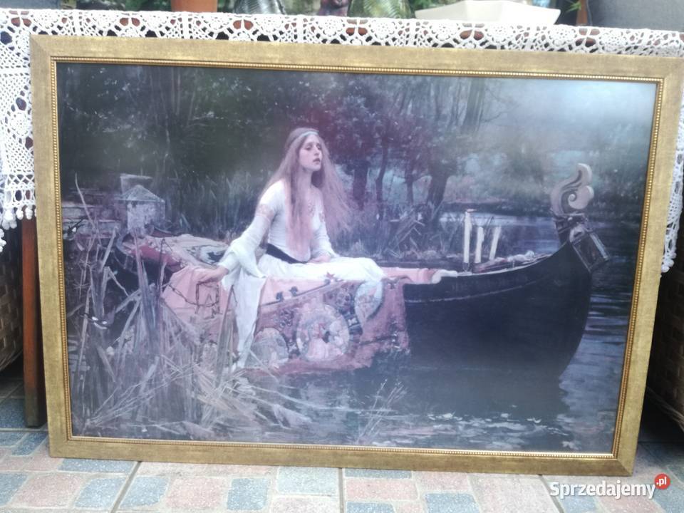 Piękna duża reprodukcja 3 98x68 ramy WWaterhouse Jawor