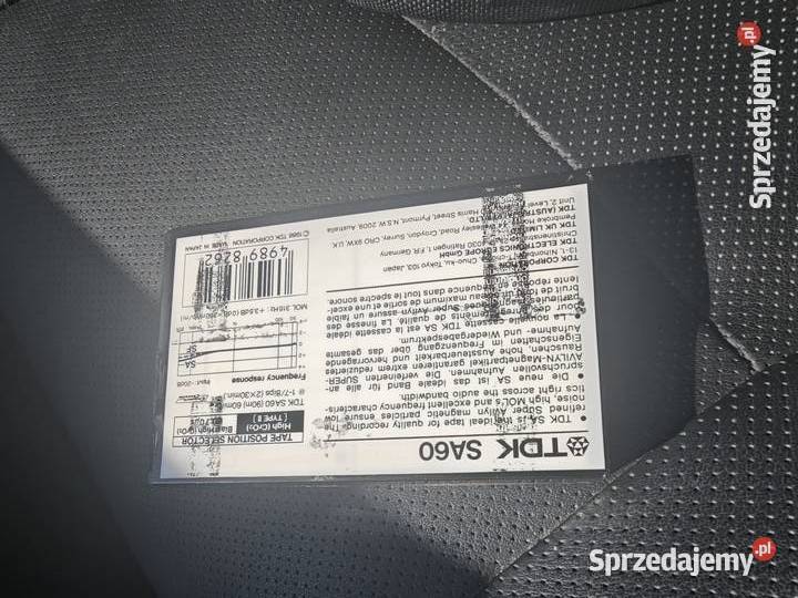 Kaseta magnetofonowa TDK SA60 type II nowa Siechnice