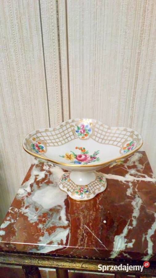 Paterka na nóżce Dresden ręcznie malowana Olsztyn