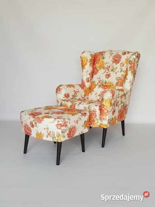wygodny fotel z pufką komplet Opole
