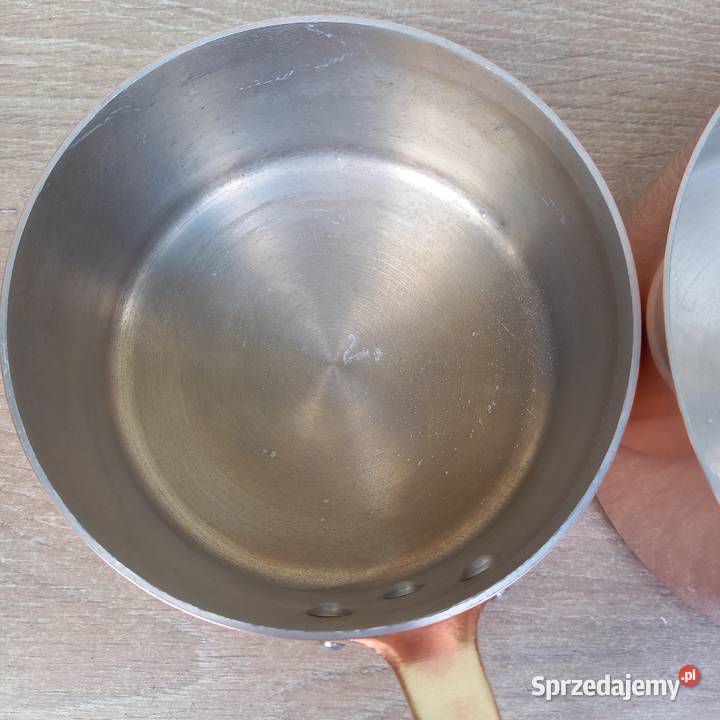 Mały miedziany garnek rondel miedziane rondle 2 Warszawa