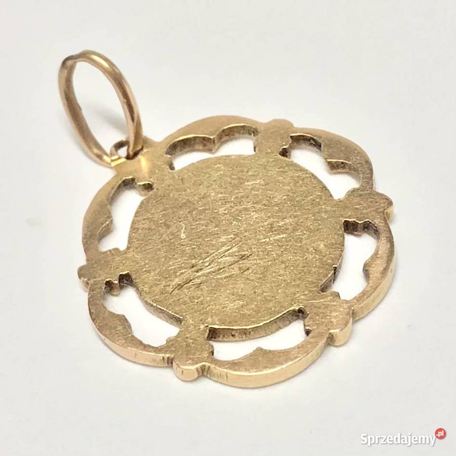 Złoty MEDALIK wisiorek 14K Matka Boska BOZIA 2 złote Warszawa
