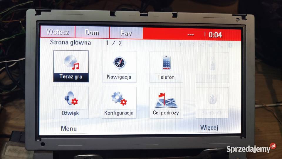 Ekran wyświetlacz radia Mokka A X 42353388 Wyposażenie wnętrza śląskie