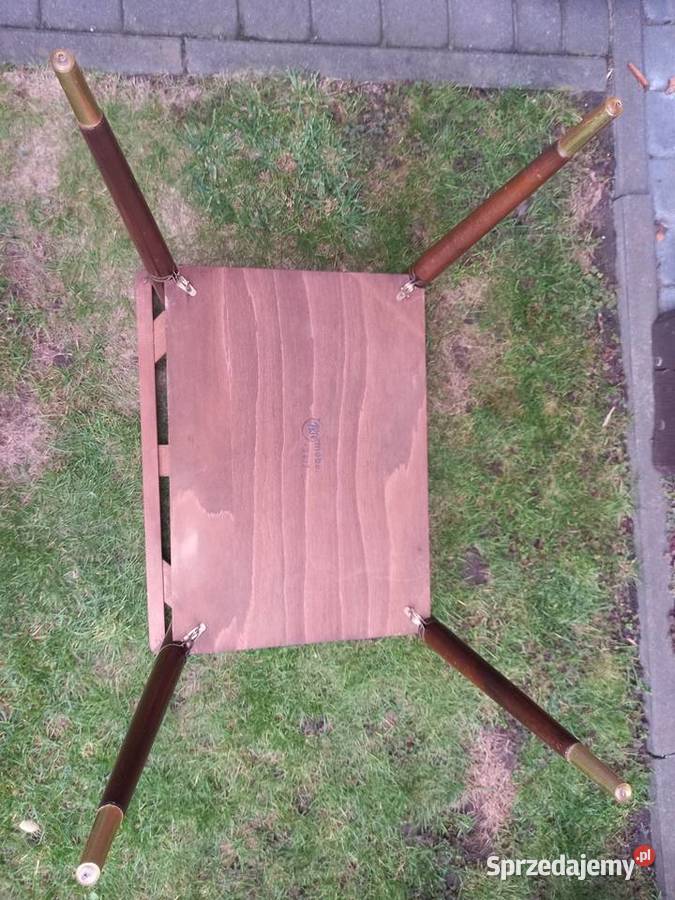 Stary stolik patyczak PRL vintage