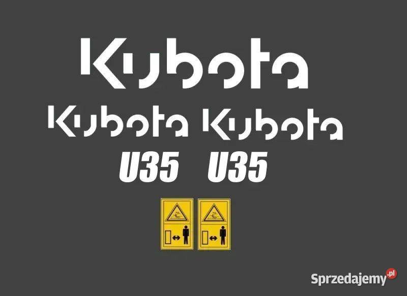 Naklejki KUBOTA U 20 25 10 27 17 35 55 I INNE Janików