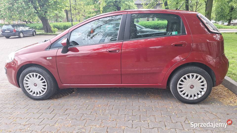 Piękny fiat punto evo 5 drzwi Bordowy 14 Katowice