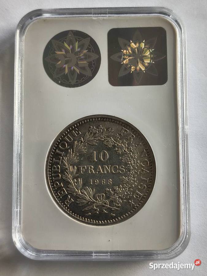 10 franków 1968 Francja Herkules srebro Ag 900 Szczecin