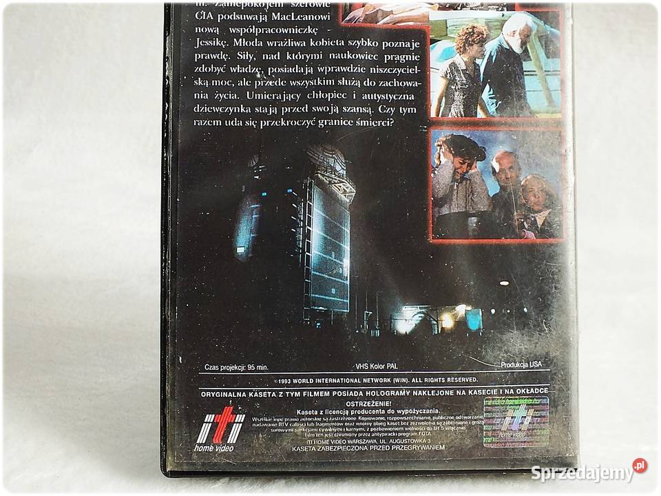 Kaseta VHS Siły Życia Donald Sutherland Film na Żary