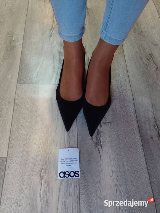 41 ASOS DesignCzarne czółenka wieczorowe z