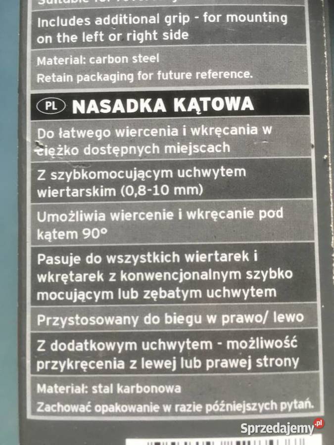 Sprzedam nową nasadkę kątową Powerfix firmy Ręczne Kraków