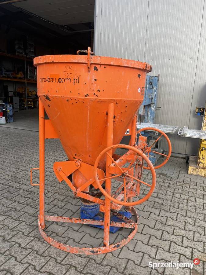Zbiornik kubeł lej do betonu Eichinger 500L na nie Ślesin