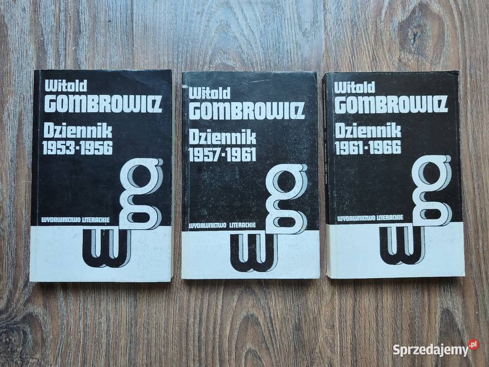 3 x książka Witold Gombrowicz Dzienniki Szczyrk