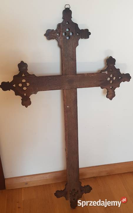 Krzyż neogotyk około 1850 unikat Orneta