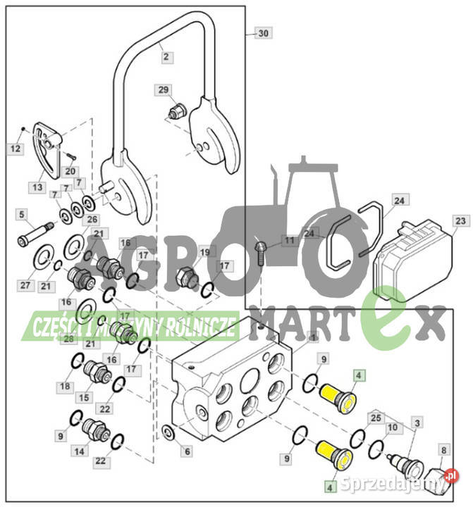 AXE60984 AH225670 AH201333 SZYBKOZŁĄCZE JD Wichrów