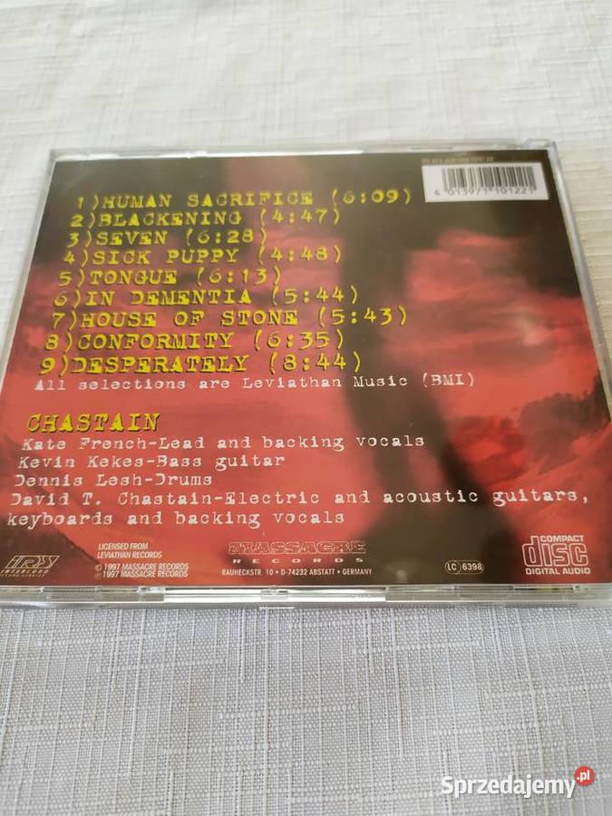 Chastain In Dementia płyta CD metal USA ideał