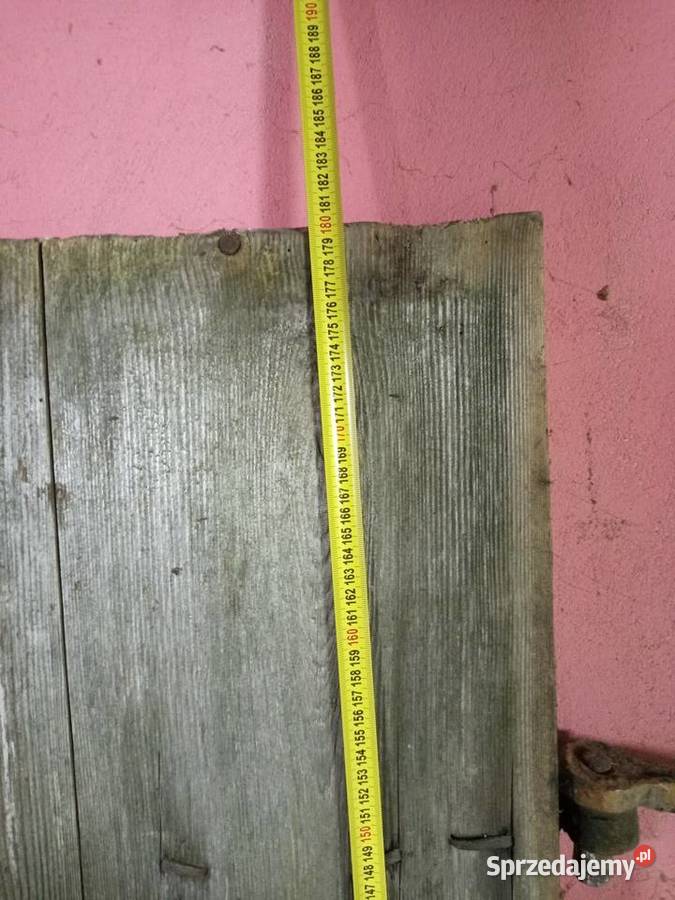 Stare dzwi drewniane kompletne stan Kielce