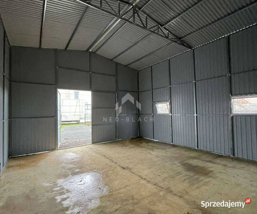 Hala blaszana Garaż blaszany 6x6m Brama mazowieckie Ciechanów