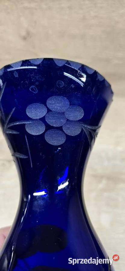 Wazon szkło kobaltowe Warszawa