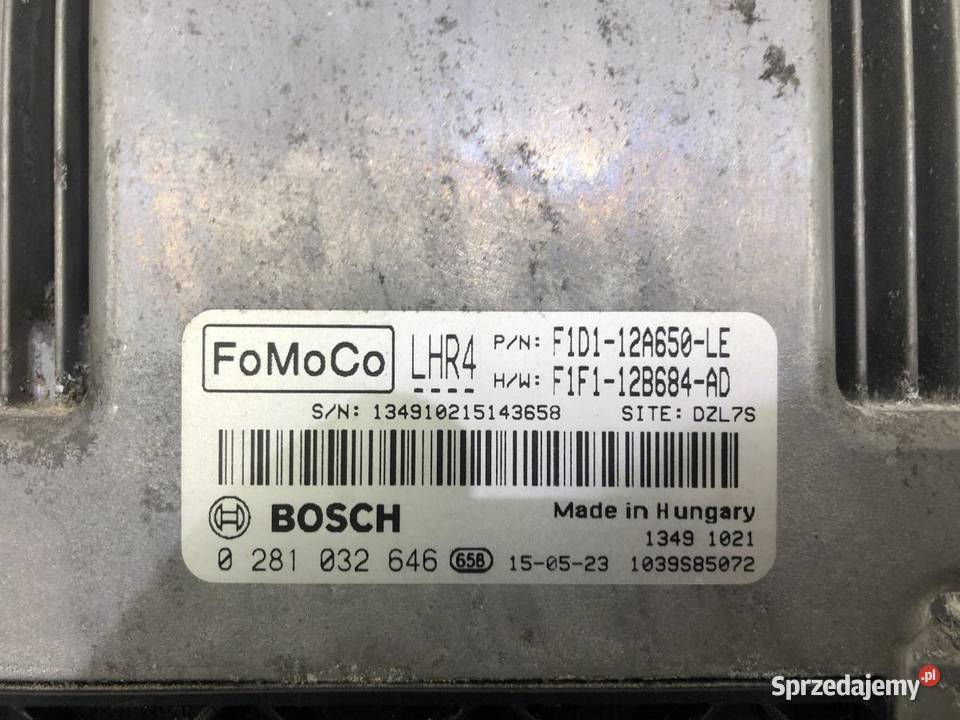 KOMPUTER SILNIKA F1D112A650LE FORD C II 15 wielkopolskie