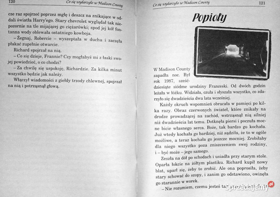 Co się wydarzylo w Madison County Robert James Chełm sprzedam
