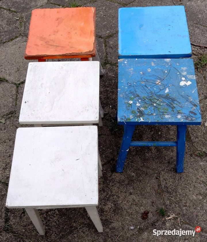 Taboret drewniany Stołek Krzesełko Kuchenny Stołki i taborety Gostyń sprzedam