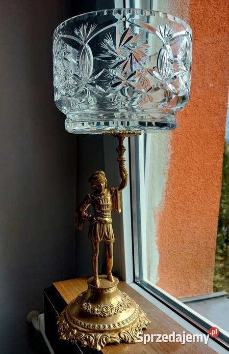 Piękna wielka patera kryształowa Wrocław