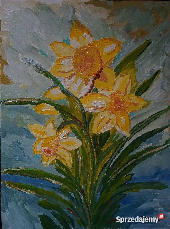 poranek wśród żonkili Akryle a4 Będzin