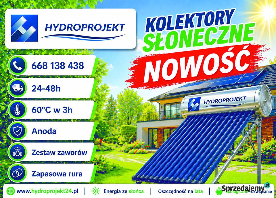 Sprzedaż i montaż solarów wodnych Wyszków