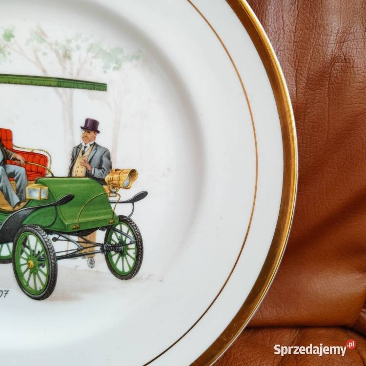 Angielska porcelana PopeWaverley 1907 talerz Warszawa