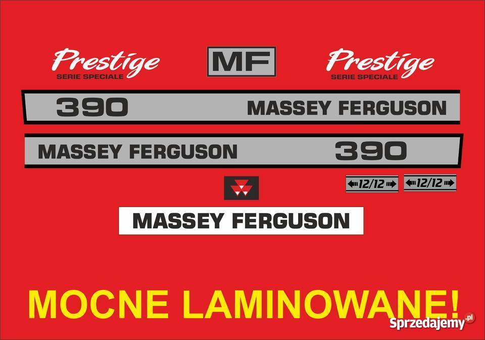 naklejki massey ferguson 390 kujawsko-pomorskie Jeżewo
