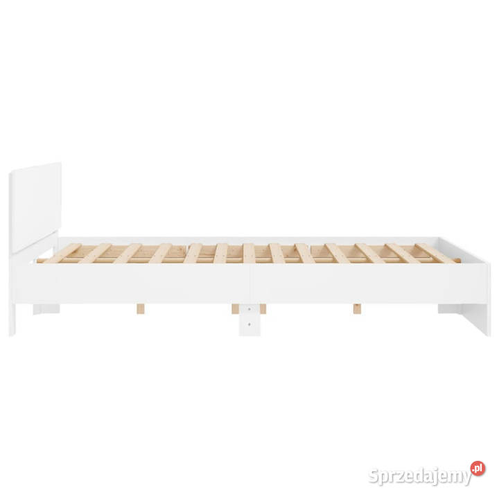 Rama łóżka z wezgłowiem biała 160x200 WM3207469 mazowieckie sprzedam