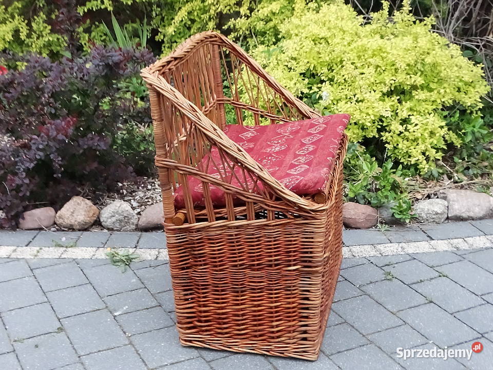 Wiklinowa Skrzynia z Siedziskiem Kufer Boho