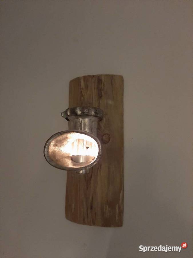 Kinkiet lampion z maszynki do mielenia na starej Trzciel sprzedam