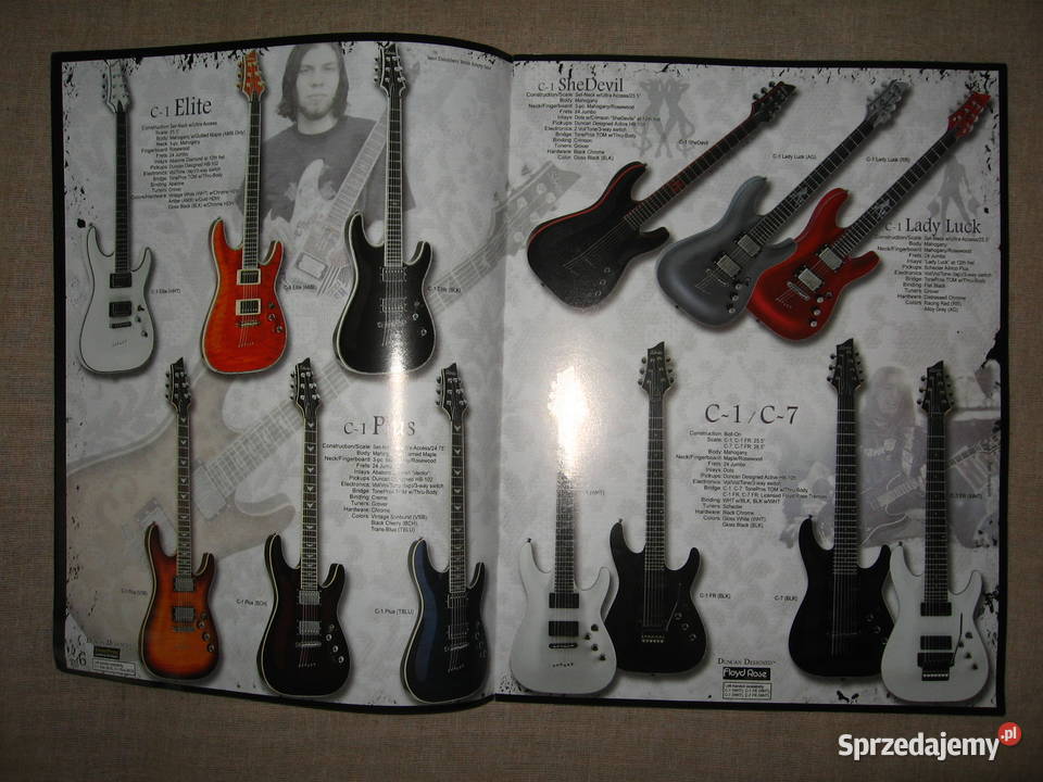 Schecter 2007 guitar catalog katalog gitar