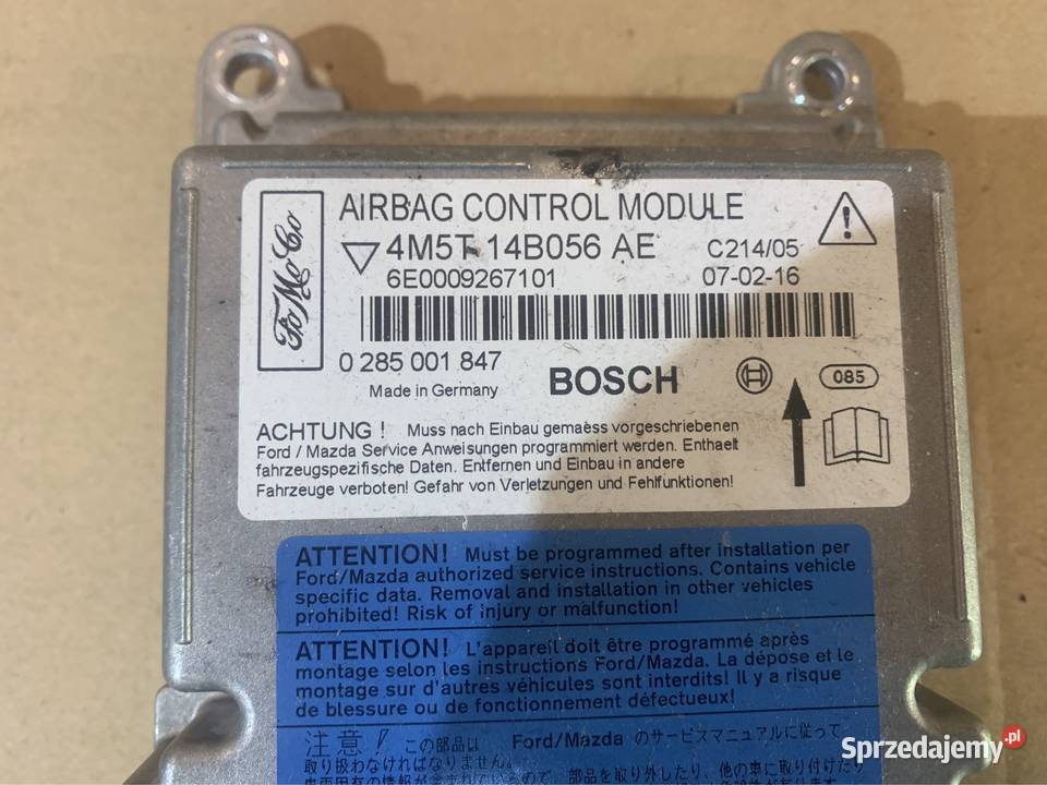 4M5T14B056 moduł sensor airbag Ford focus mk2 c osobowe