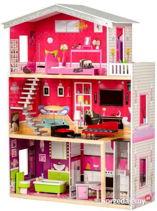 Drewniany domek lalek z windą Rezydencja Malibu Bielsk Podlaski