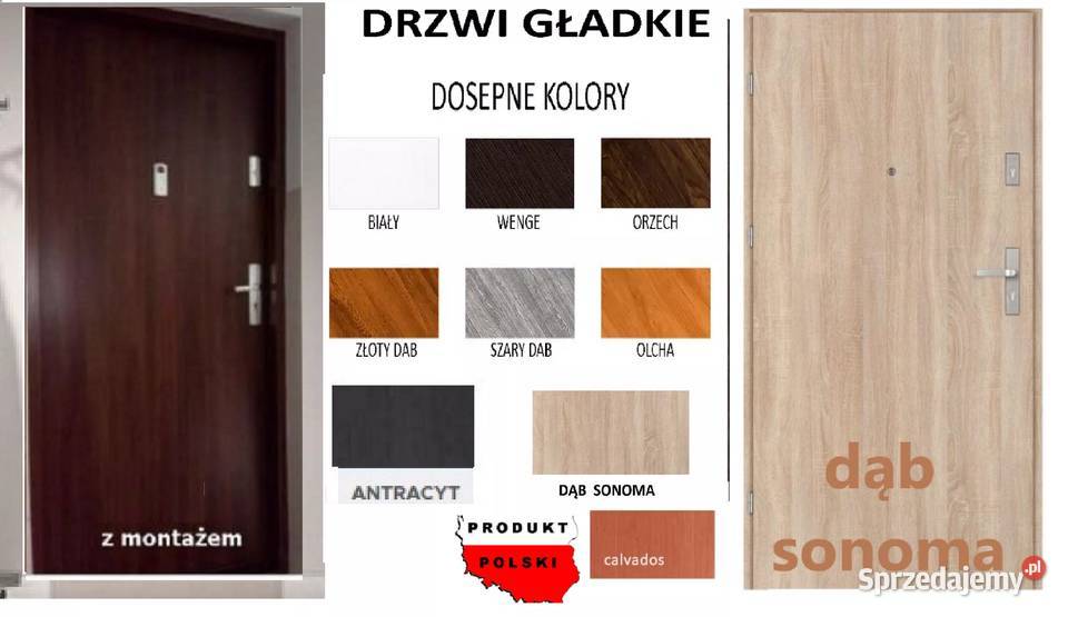 Drzwi do mieszkania w bloku zewnętrzne Czeladź