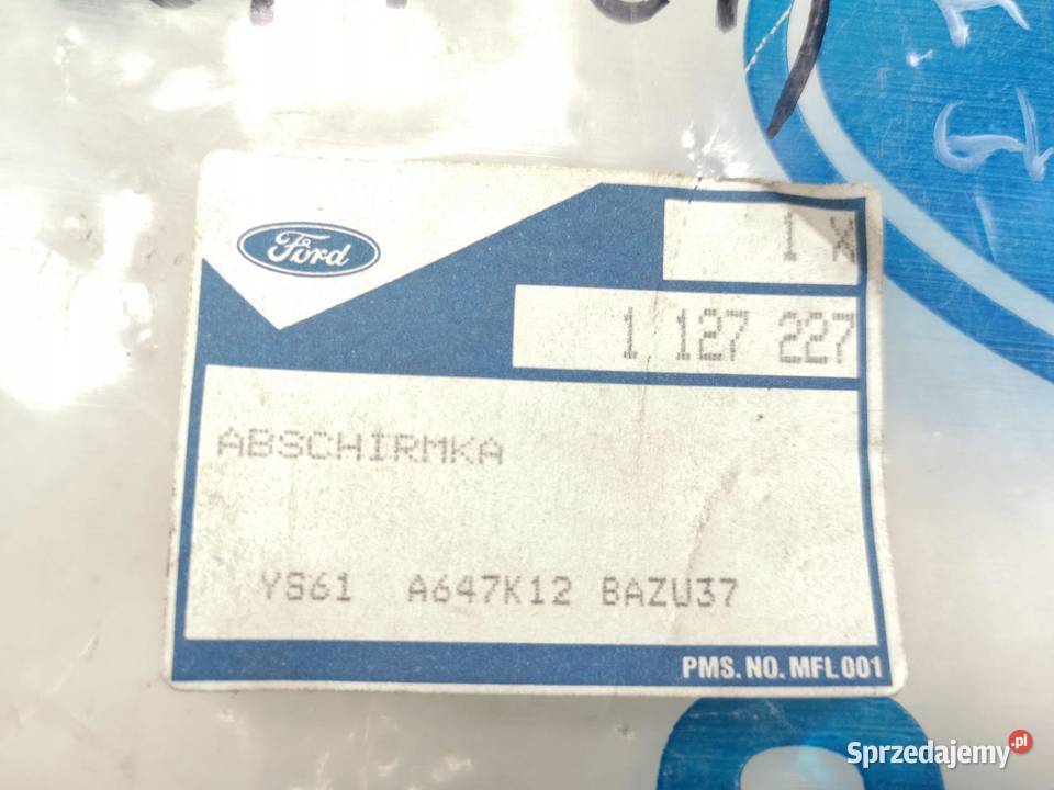 OSŁONA FOTELA KIEROWCY FORD KA 9608 ORYGINAŁ ASO osobowe Osłony i zaślepki